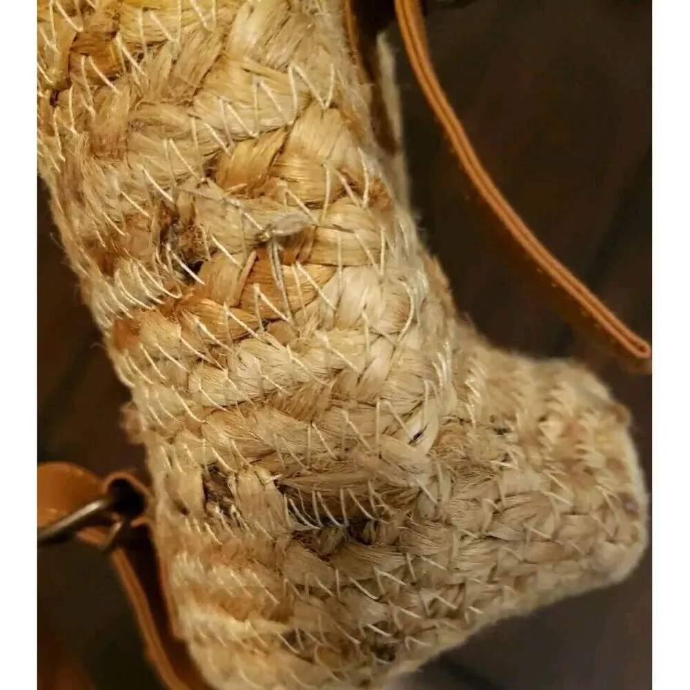 Xix Palms The Shorebreak‎ Picnic Hemp Straw Bag Backpack
